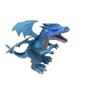 Zuru Robo Alive Animated Blue Dragon Robotic Kids Toy Walks Roars Lights Up EUC
